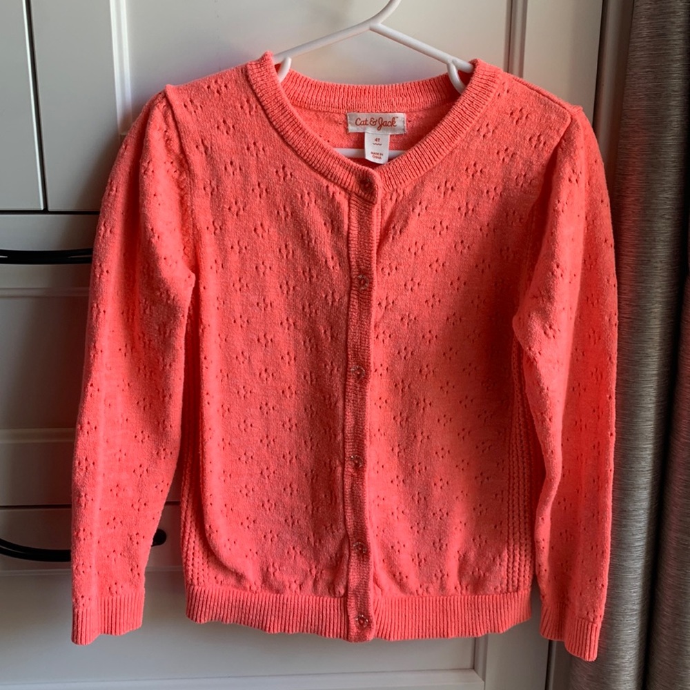 Girls neon cardigan